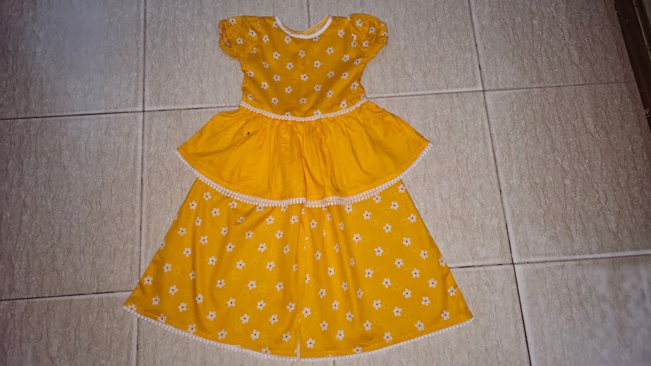 Plazo with short frock for 5 years old girl/very easy Tutorial step by step 