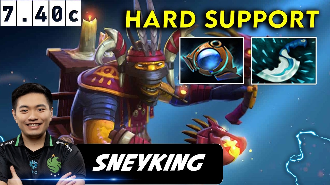 Sneyking Shadow Shamaan Hard Support - Dota 2 Patch 7.40c Pro Player Full Gameplay