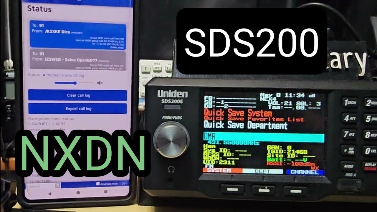 UNIDEN SDS200 - NXDN Mode Test - YouTube