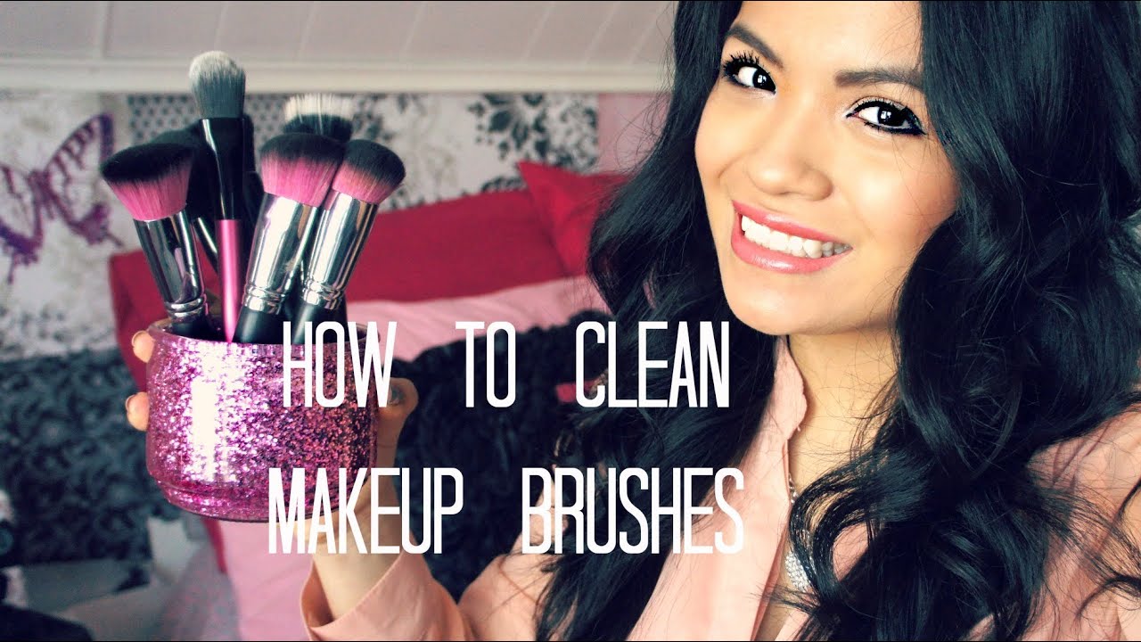 Easy Way To Clean Makeup Brushes Synthetic & Natural Bristles YouTube