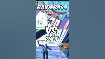 Raider464 vs Ryft (who is faster) #shorts #fortnite #fasteditor