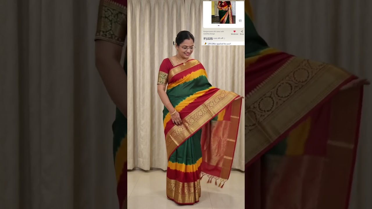 rewrite this title #trending, i purchased this saree, kanjeevaram silk saree#meesho #shopping @siripanduvlogs555 rewrite this title #trending, i purchased this saree, kanjeevaram silk saree#meesho #shopping @siripanduvlogs555