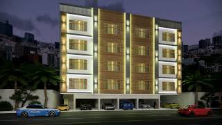 Captivating Saudi Arabian Residential Building Front Elevation Animation