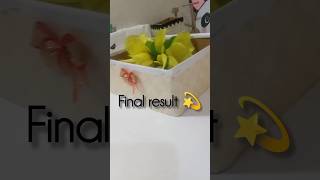 “Waste se Best 😱 | धागा के डब्बा se Super Cute DIY!” 🔥#diy #art #craft #trending cute organiser