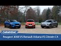 Comparatif : Citroën C4 VS Peugeot 3008 VS Renault Arkana : première confrontation statique