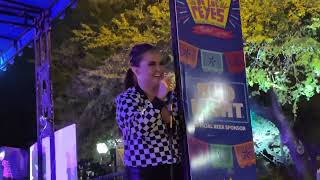 Shelly Lares At Market Square Dont Stop Believin