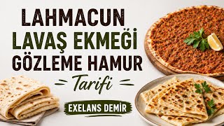 Lahmacun Lavas ekmeği ve Gözleme hamuru tarifi #lahmacun #gözleme #lavaş #hamurişi #viral 