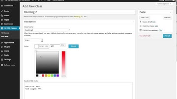 Styler - Icons, Fonts and CSS Generator for Wordpress - Tutorial 3: TO ADD CLASSES