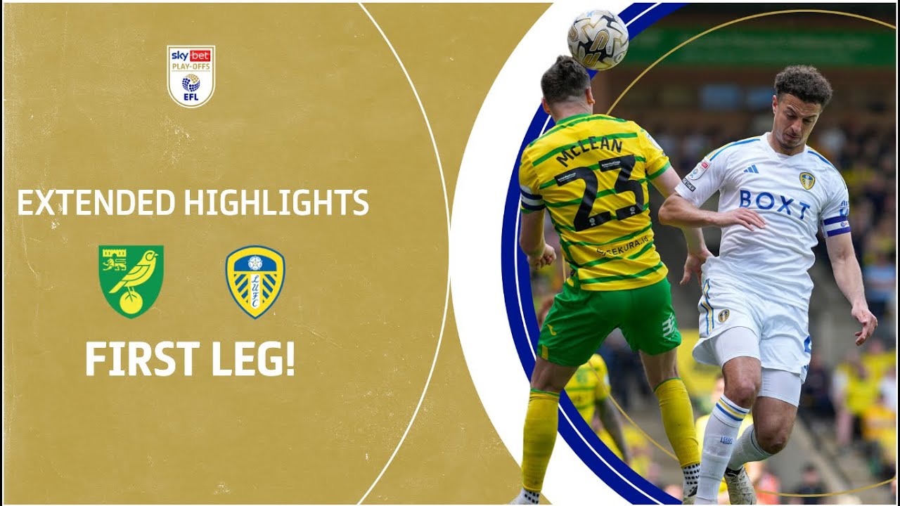 Video highlights for Norwich 0-0 Leeds United