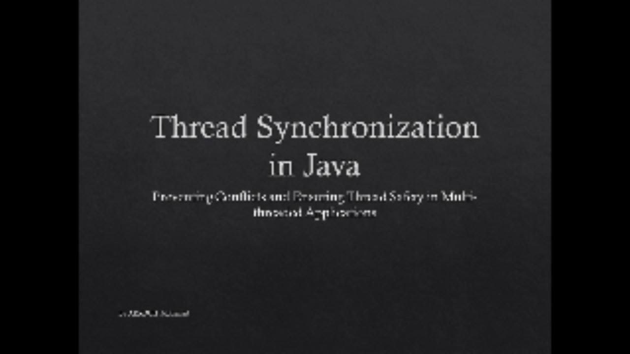 Java Thread Synchronization Explained: Prevent Rac - YouTube