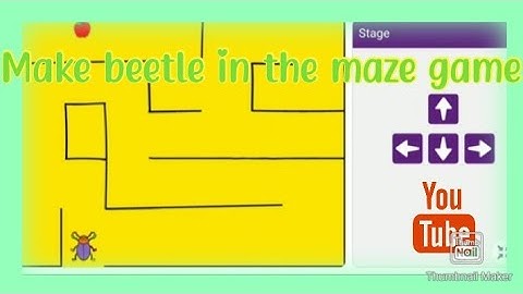 Beetle in the maze game animation. pictoblox animation