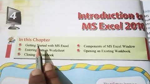 Introduction to MS Excel 2010 | Class 6 | Computer | By Neha