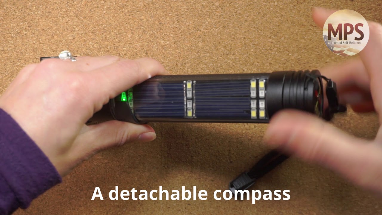 9 in 1 multi function led solar rechargeable flashlight 9-in-1 Multi-Function LED Solar Rechargeable Flashlight –  octobersveryown743.com