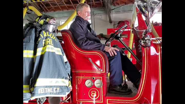 Firefighter Dale Keithley retires.
