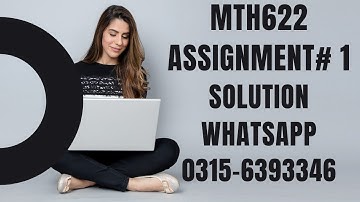 MTH622 assignment 1 solution FA2022 mth622 #mth622