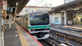 E231系0番台マト1**編成+マト127編成 上野駅発車