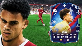 95 PATH TO GLORY LUIS DIAZ SBC PLAYER REVIEW | EA FC 24 ULTIMATE TEAM