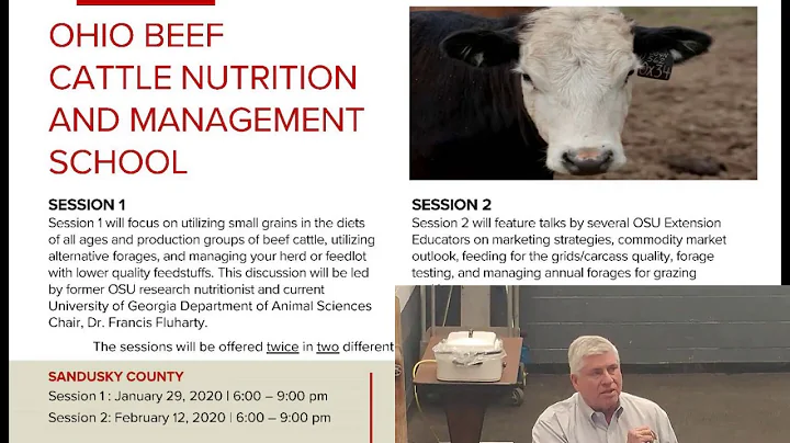 Ohio Beef Cattle Nutrition & Management School; se...