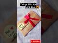 DIY vintage letter😍💌#youtubeshorts #viralshort #vintage #fypシ #shortsfeed #shorts