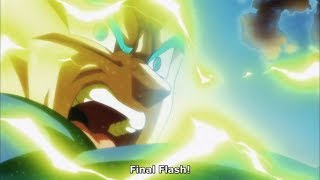 Vegeta's Ultimate Final Flash 60Fps 1080p Vs Jiren-All gods Shocked-English Sub!!