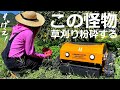 ラジコン草刈り機 ヤバい雑草の森を離れた場所から草刈りする｜HAIGE(ハイガー)ラジコン草刈機HG-RCGC501
