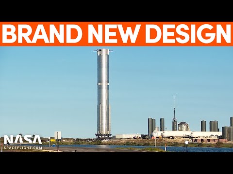 Booster 9 Rolls Out With All New Design | SpaceX Boca Chica