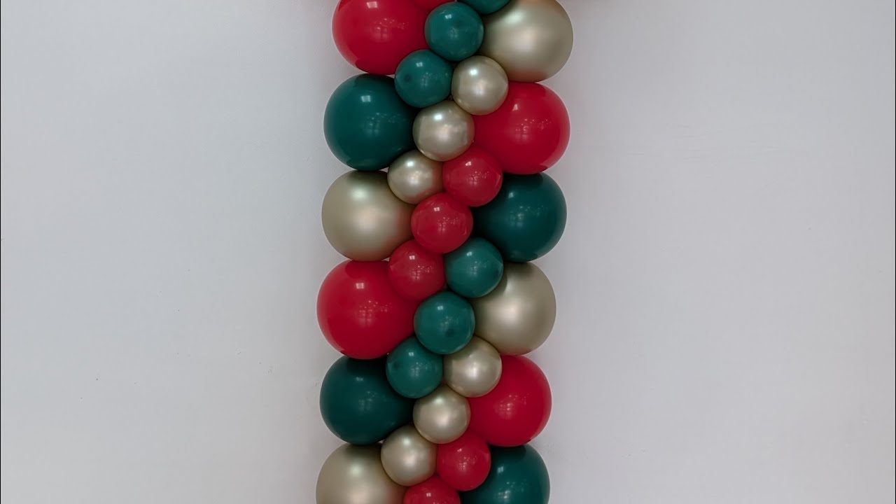 Como realizar una columna plana con globos 