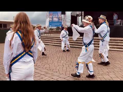 Morris dancers at Folk in the Town, King's Lynn
