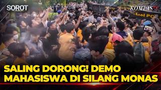 Download lagu Shoving Match! Students and Police Clash During Protest at Monas Intersection