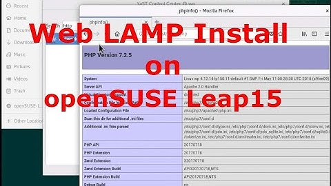 openSUSE leap 15, Web LAMP, php7 install from YaST(インストール,設定)
