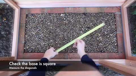 Fixing The Upright Coldframe to a Solid Base