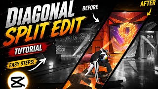 How To Make This Trending Diagonal Split Edit 🔥 | CapCut Tutorial#edit 