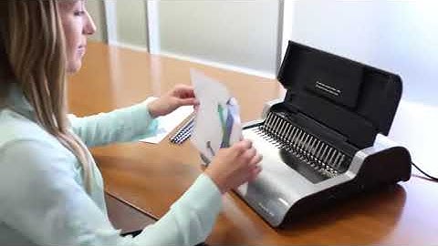 Selecting a Large Office Comb Binding Machine  Fellowes Quasar E