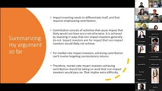 'Should impact investing be hard?' Guest expert session with Michael Brown 'Should impact investing be hard?' Guest expert session with Michael Brown