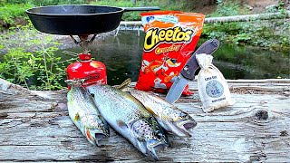 3 SPECIES Trout Catch \& Cook!!! Mountain Fishing (Underwater Bites)