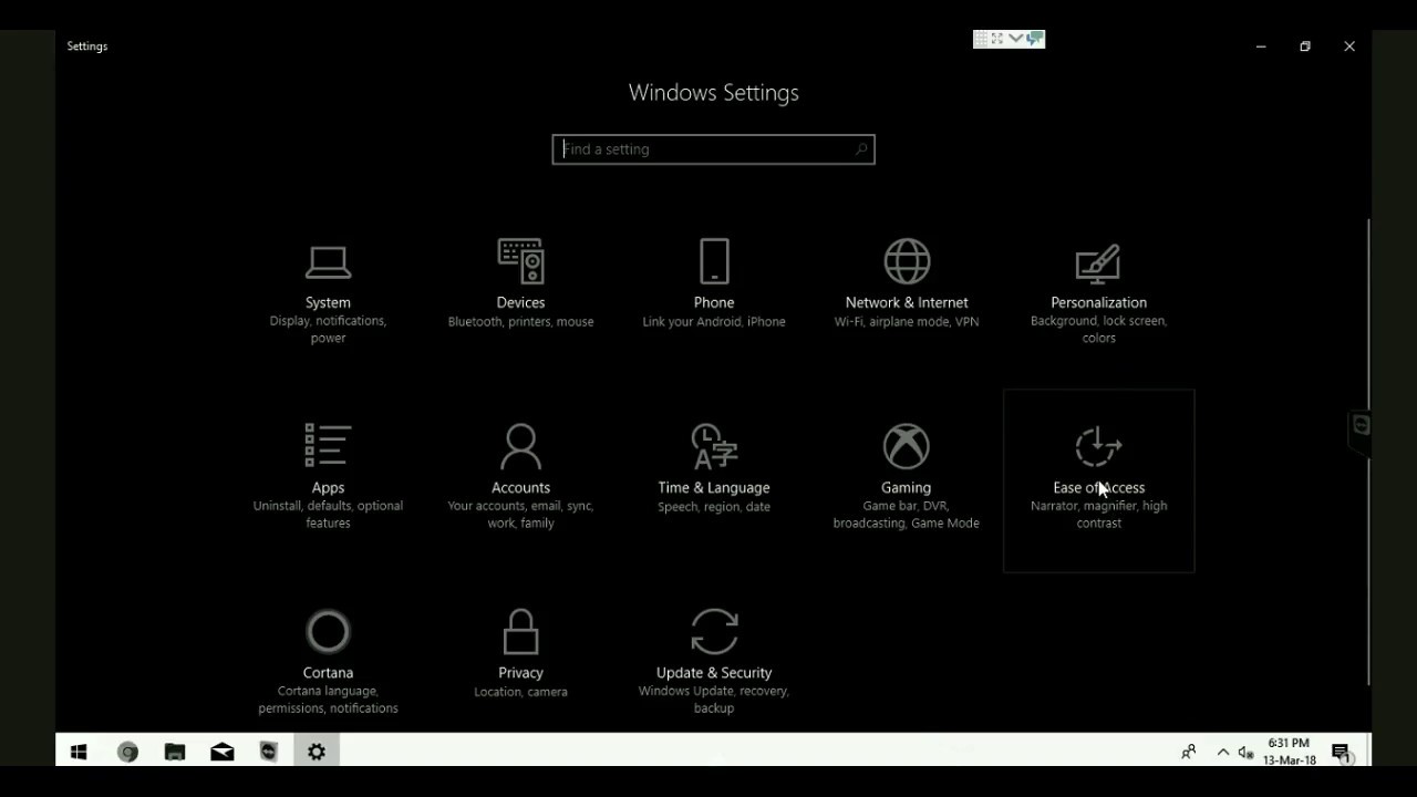 windows 10 screen black and white