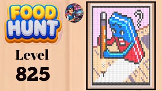 Food hunt pixel puzzle level 825  solution and walkthrough for gameplay 