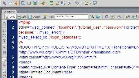 6  Connecting a PHP webpage to a mySQL database