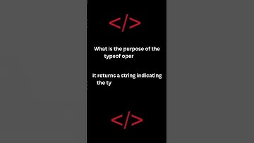 What is the purpose of the typeof operator in JavaScript | HTML | CSS | JavaScript