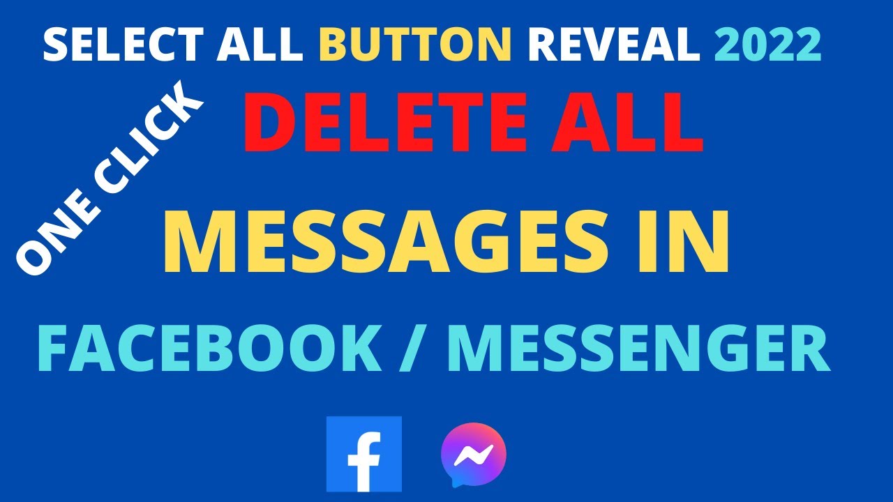 How To Delete All Messages In Facebook Messenger | One Click | Know How