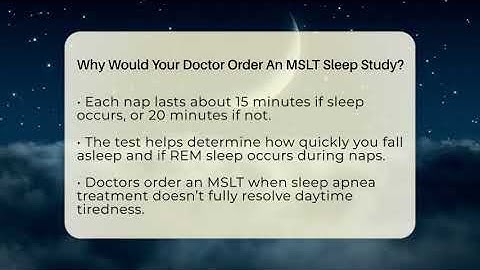 Why Would Your Doctor Order An MSLT Sleep Study? - Sleep Apnea Support Network