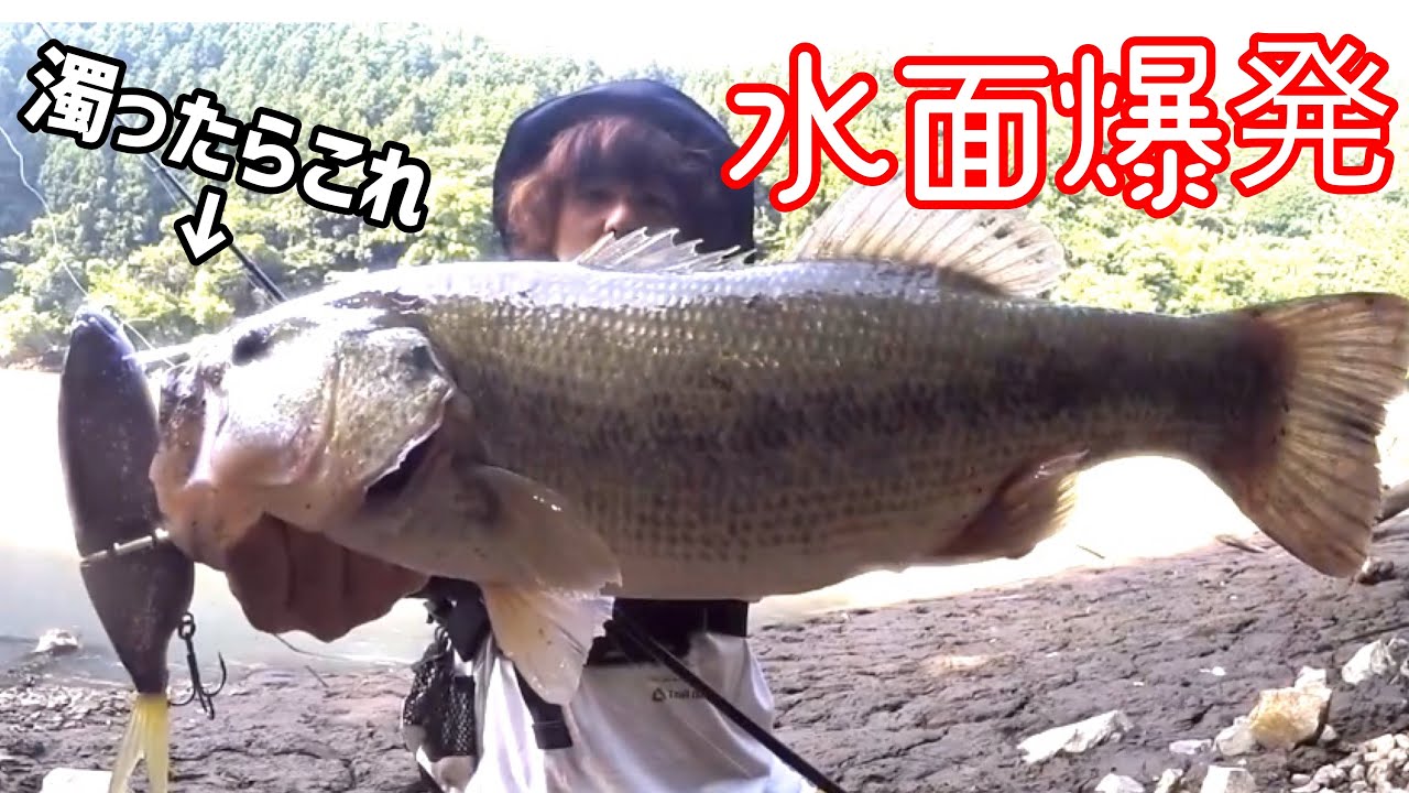 Bass Fishing] [Crush Joker] When I threw a loud big bait, it
