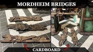 Make Cardboard Mordheim Bridges With Me - Miniature Fantasy Terrain Craft for the City of the Damned
