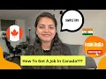How to get a job in canada from india  software engineer in canada