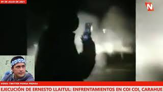 Caso Ernesto Llaitul: Manifestaciones Sociales en cruce Coi Coi de Carahue, Región de la Araucanía