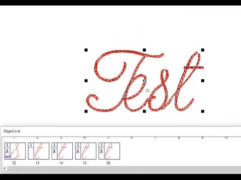 Embroidery Software EOS v.3 plus Tutorials – Parallel Rows Text