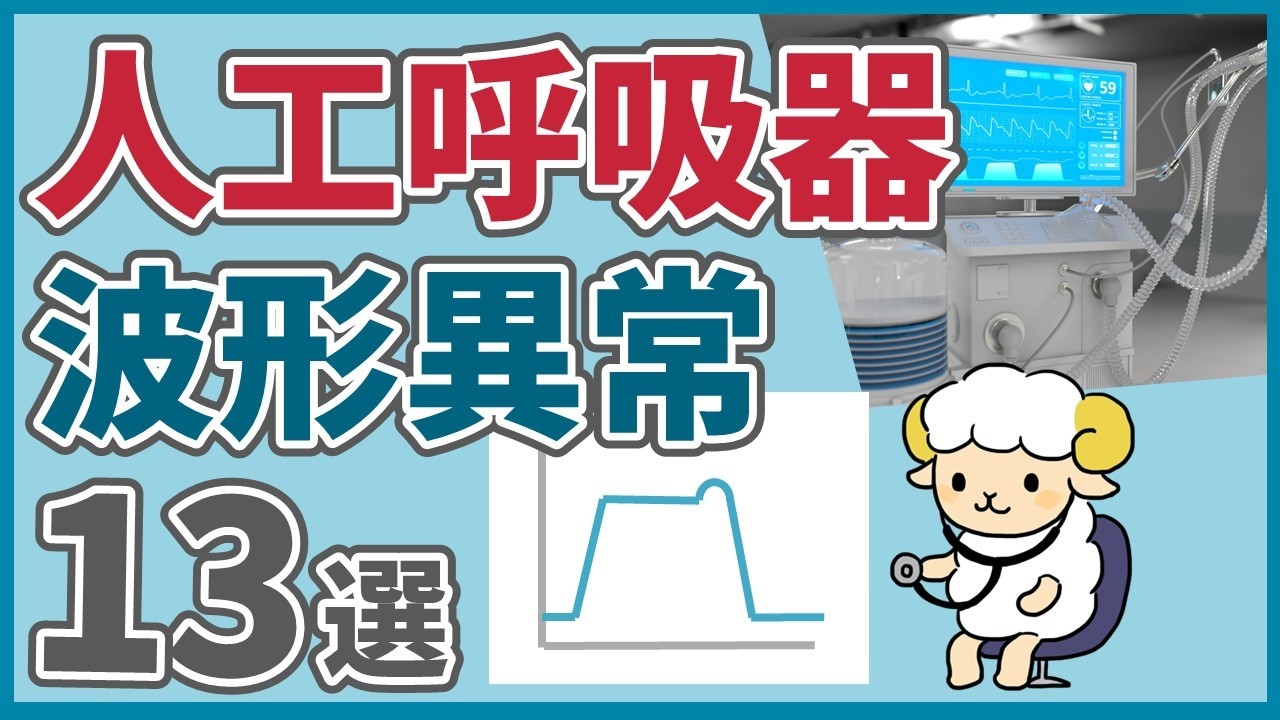 人工呼吸器のモニター波形13選【全部知っていたら人工呼吸器マスター】
