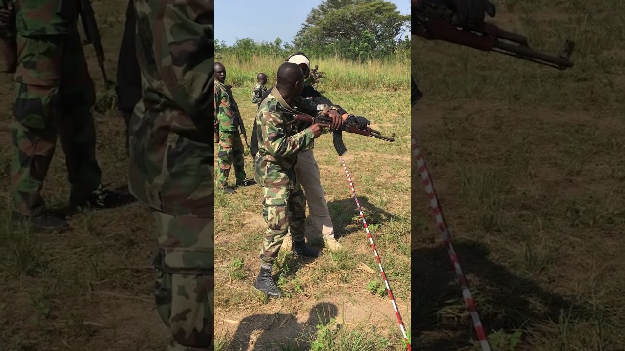 Societe Militaire Privee francaise - instruction tir combat - contact avant.