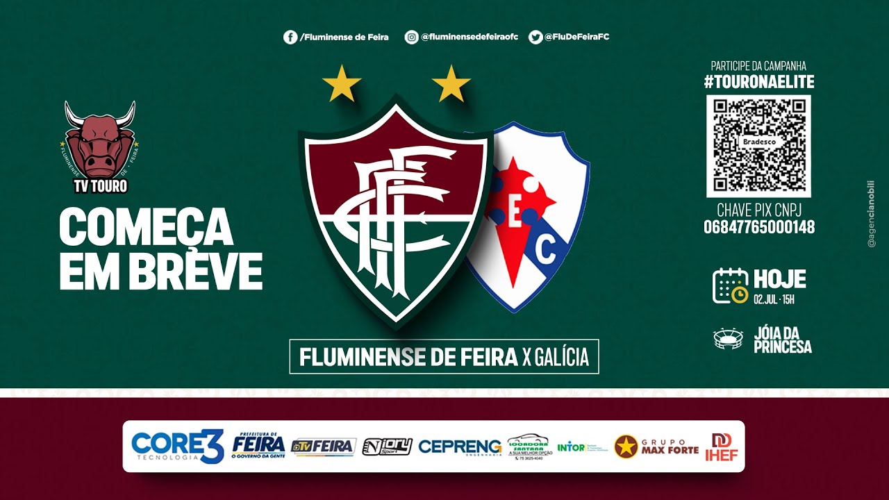 FLUMINENSE DE FEIRA X GALÍCIA | CAMPEONATO BAIANO SÉRIE B - YouTube