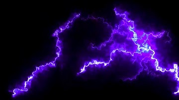 Intense Thunderstorm Flashing Lightning 4K UHD Purple Screen Background TV Ambient Visuals